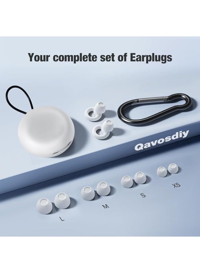 تي نيوفون تقليل الضوضاء مع نطق واضح - للمحادثات والمناسبات الاجتماعية وحساسية الضوضاء للآباء - 8 سدادات اذن في اكس سمول/سمول/ميديوم/لارج - SNR 16 ديسبيل (أبيض) - Image 3