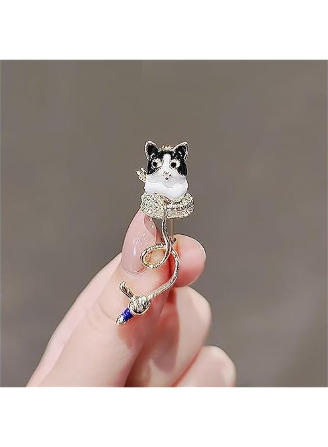 Small Brooch Bow Anti-Walking Brooch high-Grade Chest no-sew Shirt Anti-Walking Buckle Hundred Match pins for Backpacks Bags Jackets Hoodies Hats-39# - Image 1