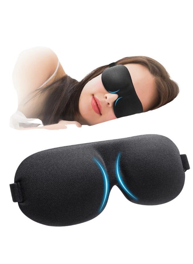 Karewish Sleep Mask | 100% Blackout Eye Mask for Sleeping | Night Blindfold | Soft and Comfortable with Adjustable Strap Night Eye Mask for Men and Women | Eye Blinder for Travel  - Image 1