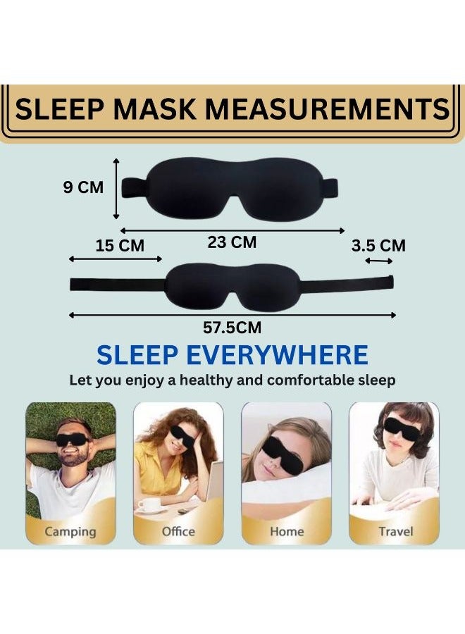 Karewish Sleep Mask | 100% Blackout Eye Mask for Sleeping | Night Blindfold | Soft and Comfortable with Adjustable Strap Night Eye Mask for Men and Women | Eye Blinder for Travel  - Image 5