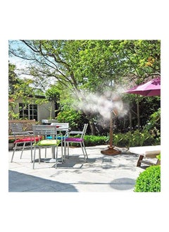 NIBEMINENT Outdoor Water Misting Fan Kit with Five Brass Nozzles Black/Golden  - Image 5