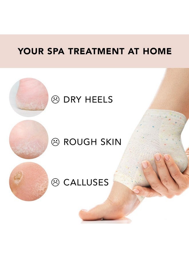 Kitsch Moisturizing Socks For Cracked Heel Treatment, Insulated Gel Socks & Moisturizing Heel Socks For Dry Cracked Feet Women Men, Spa & Sleep Socks For Overnight Moisture Repair, 1 Reusable Pair - Image 4