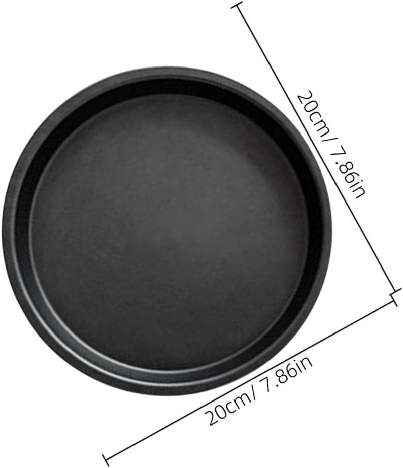 ABOOFAN 8-inch Pizza Baking Tray Air Fryer Accessory Nonstick Oven Baking Pan for Kitchen Cooking and Pizza Preparation - Image 2