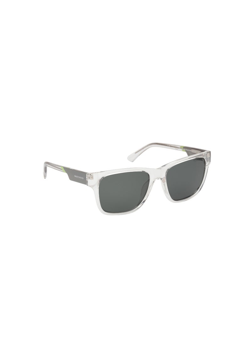 SKECHERS Boys Square Shape  Sunglasses SE0002626R54 Lens Size: 54 Millimeter - Crystal  - Image 3
