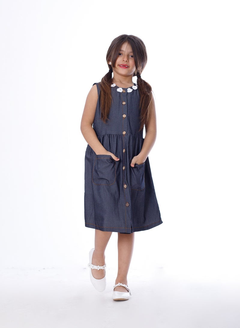 BEBO Girls Dress Grey - Image 1