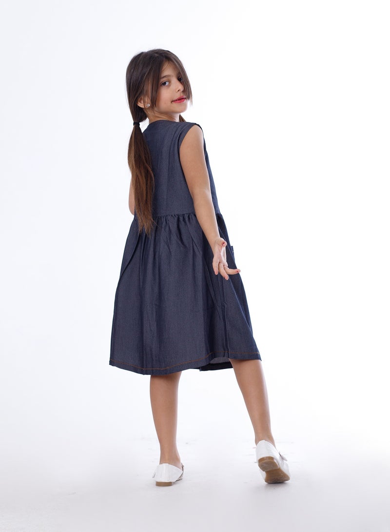 BEBO Girls Dress Grey - Image 3