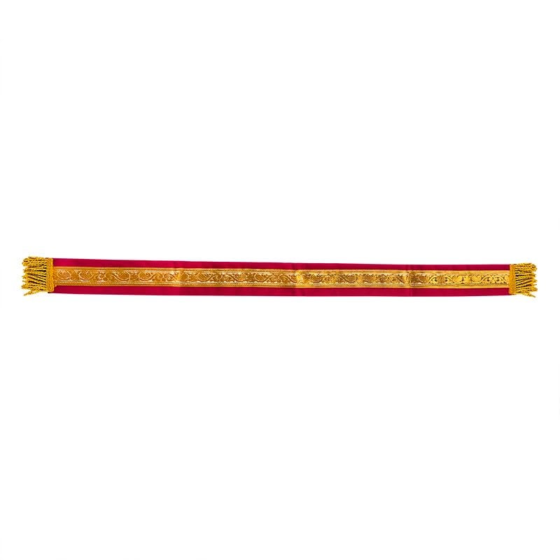 PRIYAKANT SAFAWALA Ganpati Shringar Shela Dupatta Khes Shawl and Special Ganesh Chaturthi Festival Velvet Shela All Gods Vastra Use It Colour Rani Shela - Image 4