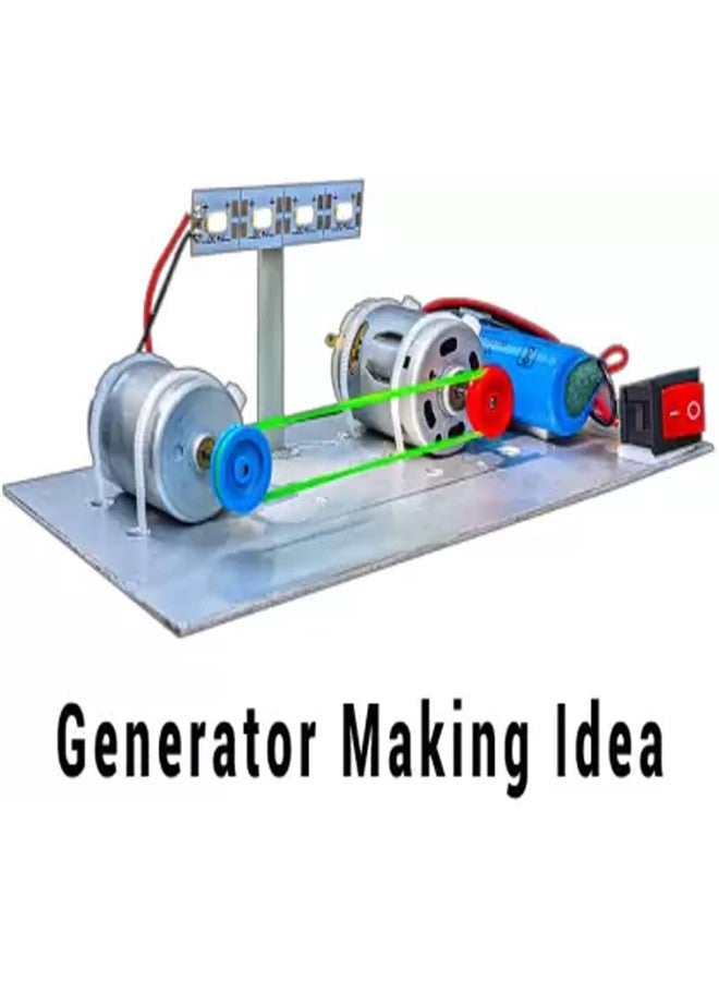 SYMFONIA Dynamo Motor, 4-12v DC Motor & Other Electricity Generator Making Project Kits Electronic Experiment kit for Kids - Image 5