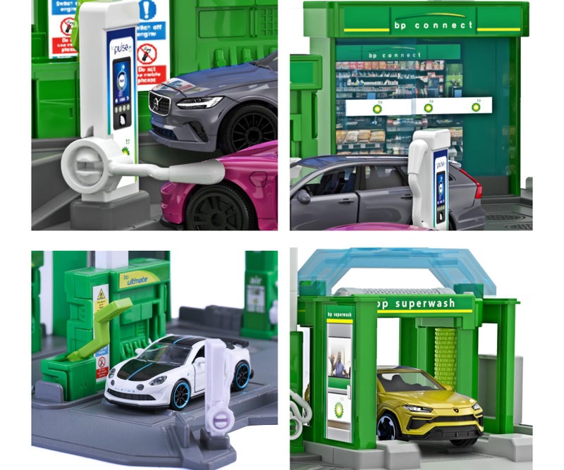 Majorette BP Petrol Station Playset with 1 Die-Cast Vehicle – Interactive Service Station Toy for Kids - Image 5