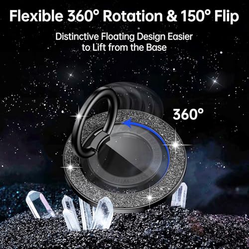 Syncwire Magnetic Phone Grip for MagSafe, Sparkle Ring Holder, Rotatable Kickstand Bling Ring Stand Removable MagSafe Accessories for iPhone 17 Pro Max 16 15 14 13, Android, Samsung etc. - Image 2