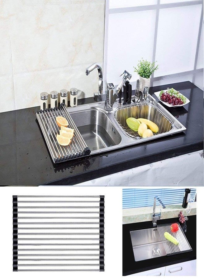 Tmisham Store Drain Holder Folding Space Saving Design for Easy Dish Drying and Storage - Image 3