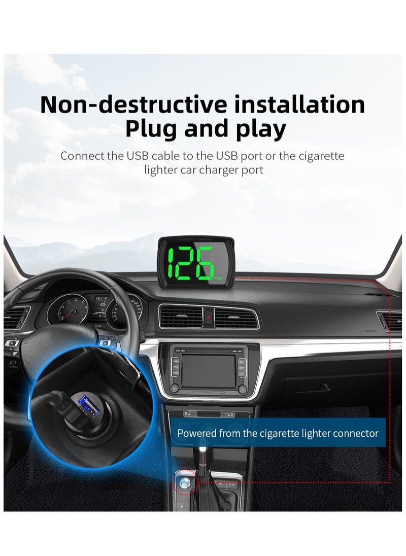 Furtey - Car HUD Head-Up Display Beidou GPS Universal Satellite Speedometer High-Definition Car Locator Suitable for All Models - Image 1