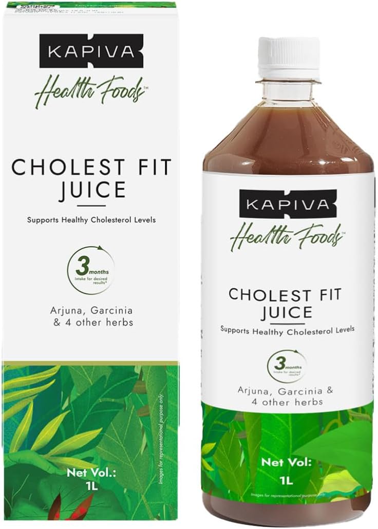 Kapiva Cholest Fit Juice -1L -  Supports Healthy Cholesterol Levels with Ayurvedic Herbs - Image 1