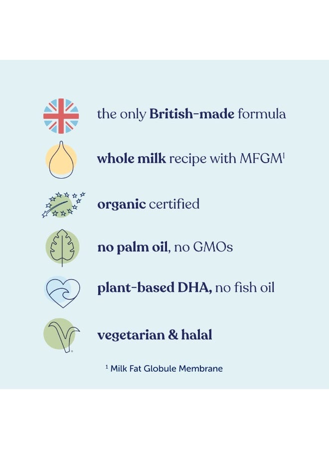 كينداميل حليب بودرة عضوي للأطفال الصغار، المرحلة 3، 800 غرام - Image 2