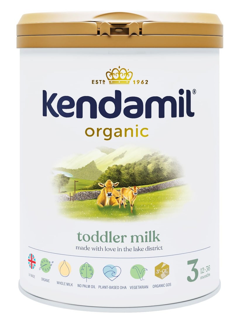 كينداميل حليب بودرة عضوي للأطفال الصغار، المرحلة 3، 800 غرام - Image 1