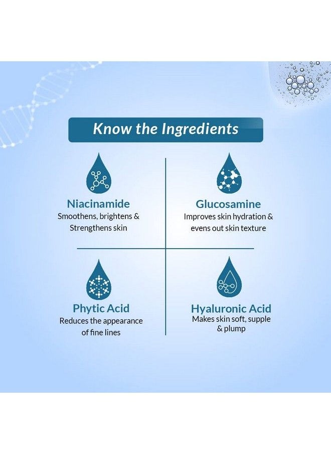 FIXDERMA - 20% Niacinamide Serum For Face For Pore Minimizer With 2.5% Glucosamine & Hyaluronic Acid Serum ; Open Pores Serum ; Hydrating Serum ; Face Serum For Men & Women 15G - Image 1
