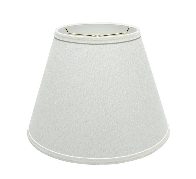 32682 TRANSITIONAL EMPIRE SHAPE SPIDER CONSTRUCTION LAMP SHADE WHITE 7 TOP X 13 BOTTOM X 912 SLANT HEIGHT