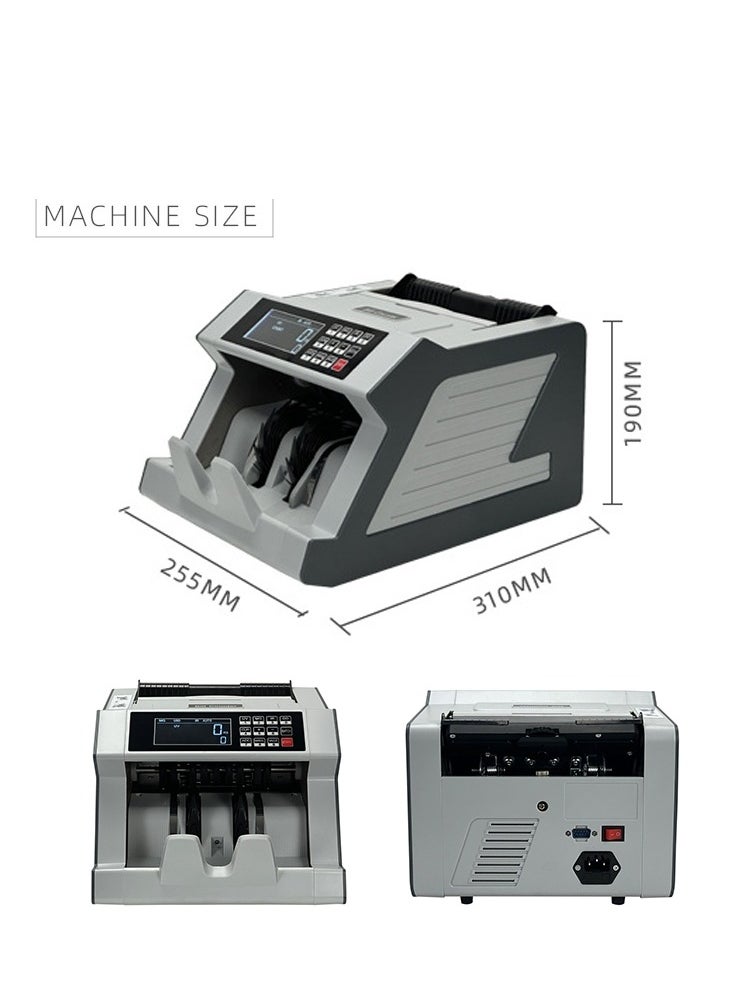Generic Money Counter Machine with Value Bill Count, Cash Counting Machine for AED/SAR/USD/EURO etc with UV/MG/IR/DD Detection, Bill Counter with Large LCD Display  - Image 3