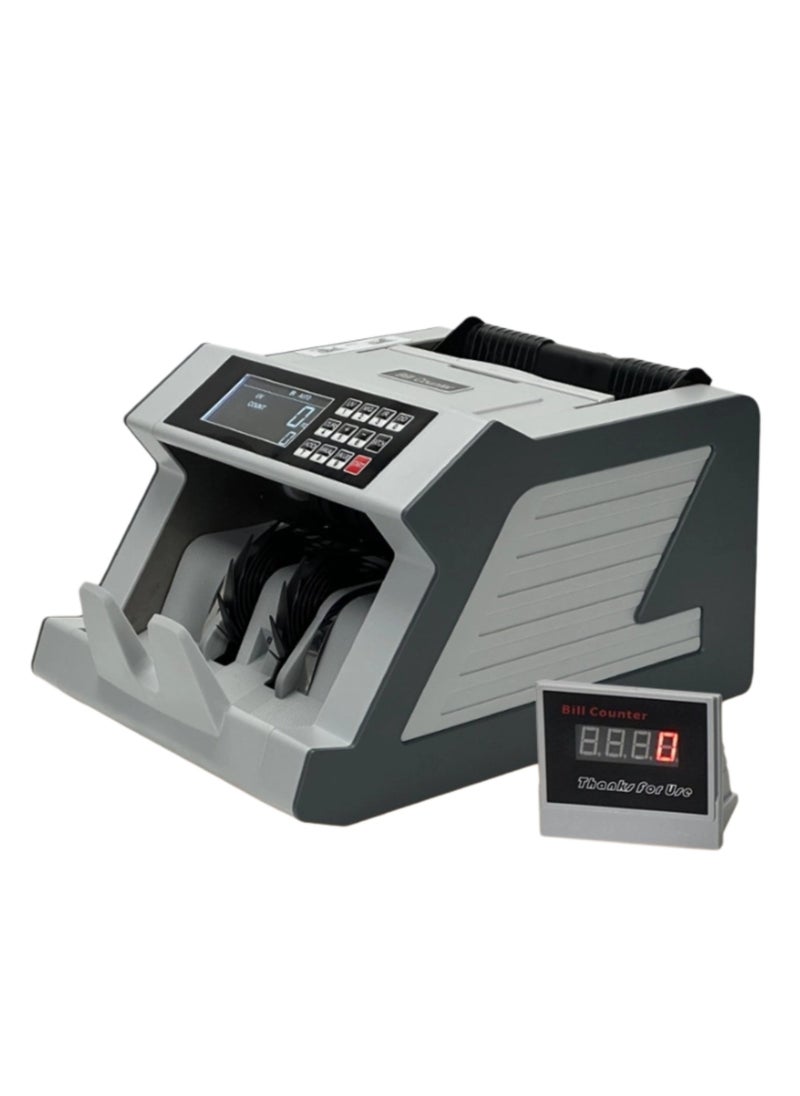 Generic Money Counter Machine with Value Bill Count, Cash Counting Machine for AED/SAR/USD/EURO etc with UV/MG/IR/DD Detection, Bill Counter with Large LCD Display  - Image 1