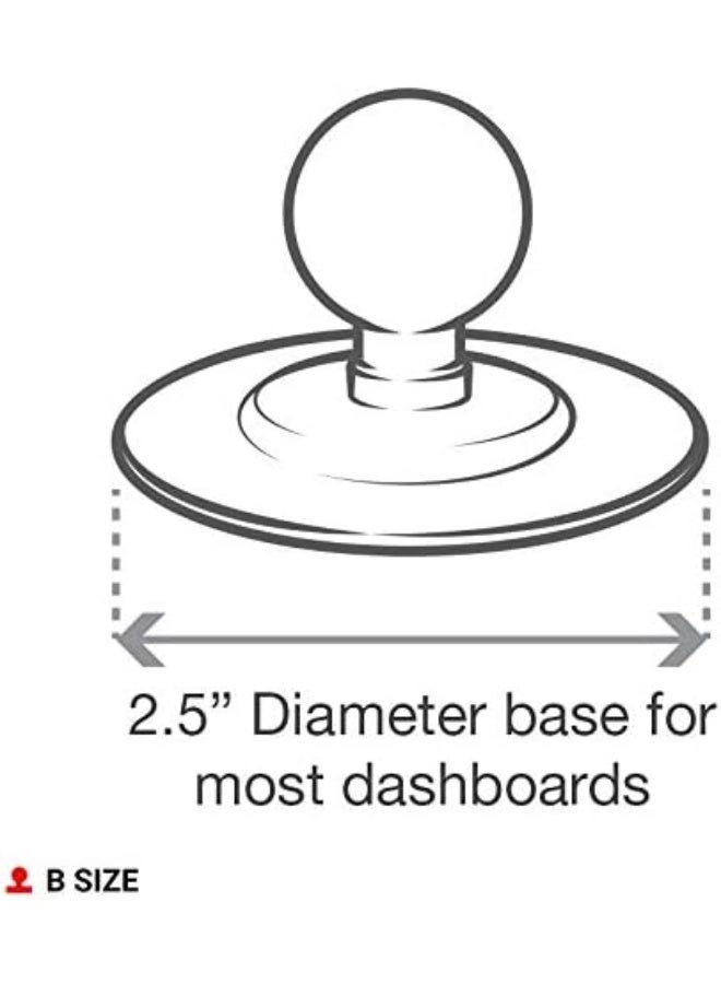 RAM Mounts RAP-B-378U Flex Adhesive Ball Mount B Size 1 inch (Approximately 2.5 cm) Ball - Image 3