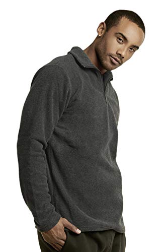 Knocker Men's Polar Fleece Quarter Zip Pullover (S, Charcoal) - Image 2