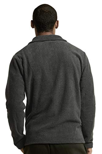 Knocker Men's Polar Fleece Quarter Zip Pullover (S, Charcoal) - Image 4