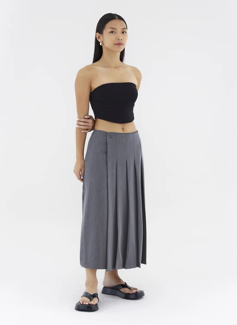 The Editor's Market Mayce Mid-Rise Pleated Skirt