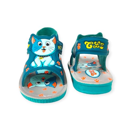 Coolz Kids Chu-Chu Sound Musical Sandals C-06 for Baby Boys and Girls Age 1-3 Years (Sea Green, UK Footwear Size System, Toddler, Age, Medium, 15 Months) - Image 3