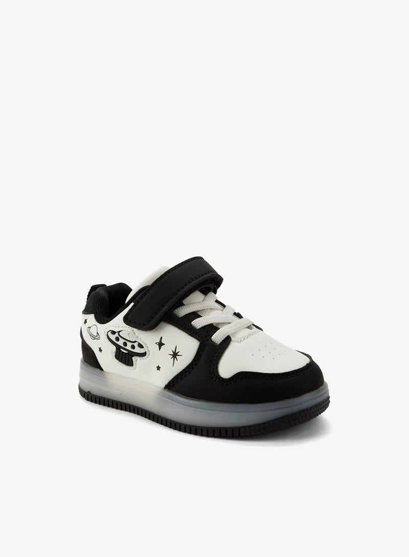 JUNIORS Boys Hook & Loop Light-Up Ankle Sneakers - Image 2