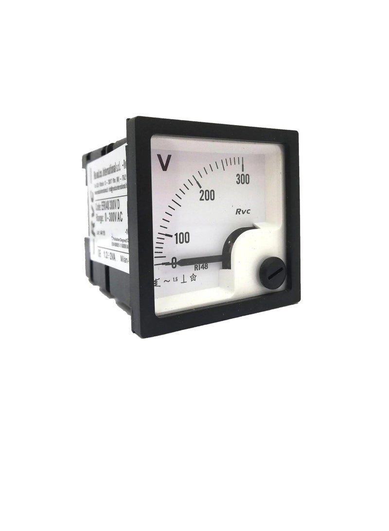 AC Analogue Panel Voltmeter 48x48 Direct Type ERI48VD - Image 1