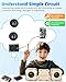 Poraxy STEM Toys for Boys Age 813 Build Your Own Bluetooth Speaker Science Kits for Kids 812 Electronic Experiment DIY Building Projects Gifts for Adult Teen Boy Girl 9 10 11 13 14 15 16 - Image 4