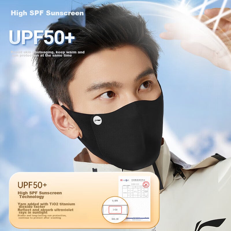 Li-Ning Warm Face Mask for Autumn And Winter Cycling, Unisex Cold-Proof Windproof Dust-Proof Thickened Washable Face Mask for Men And Wome - Image 5