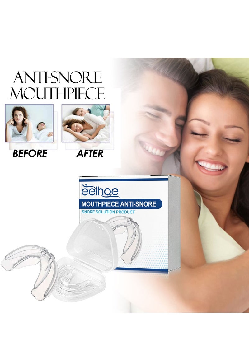 EELHOE - Mouthpiece Anti-Snore, Anti-Snoring Device, Professional Reusable Comfortable Snoring Solution, Adjustable Anti-Snoring Mouth Guard, Improve Sleep Quality for Unisex - Image 1