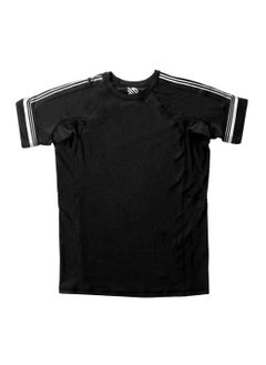 Sanabul  Sanabul Core Short Sleeve Rash Guard – Quick Dry Compression Shirt for Men Black/White, LARGE  - Image 3