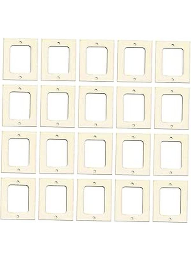 Unfinished Wooden Photo Frames 20 Pack For Painting Crafts Home Decor - Image 1