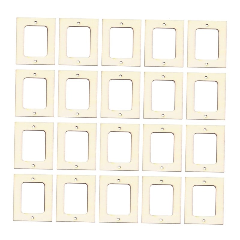 Unfinished Wooden Photo Frames 20 Pack For Painting Crafts Home Decor - Image 2