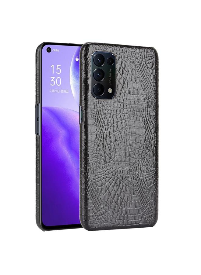 اس-توب جراب لهاتف OPPO Reno5 5G / Find X3 Lite مقاوم للصدمات من جلد التمساح PC + جراب PU - Image 1