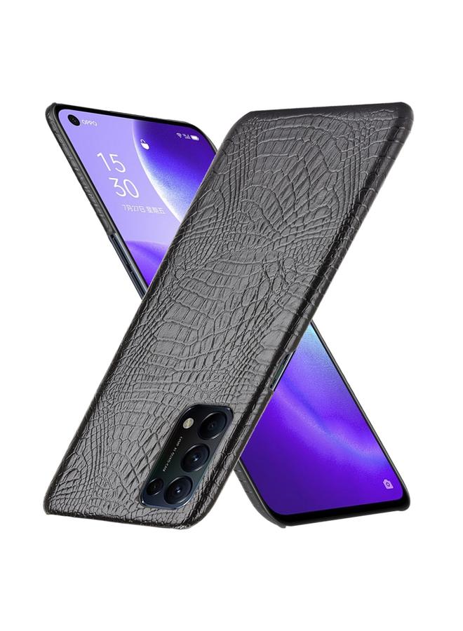 اس-توب جراب لهاتف OPPO Reno5 5G / Find X3 Lite مقاوم للصدمات من جلد التمساح PC + جراب PU - Image 2