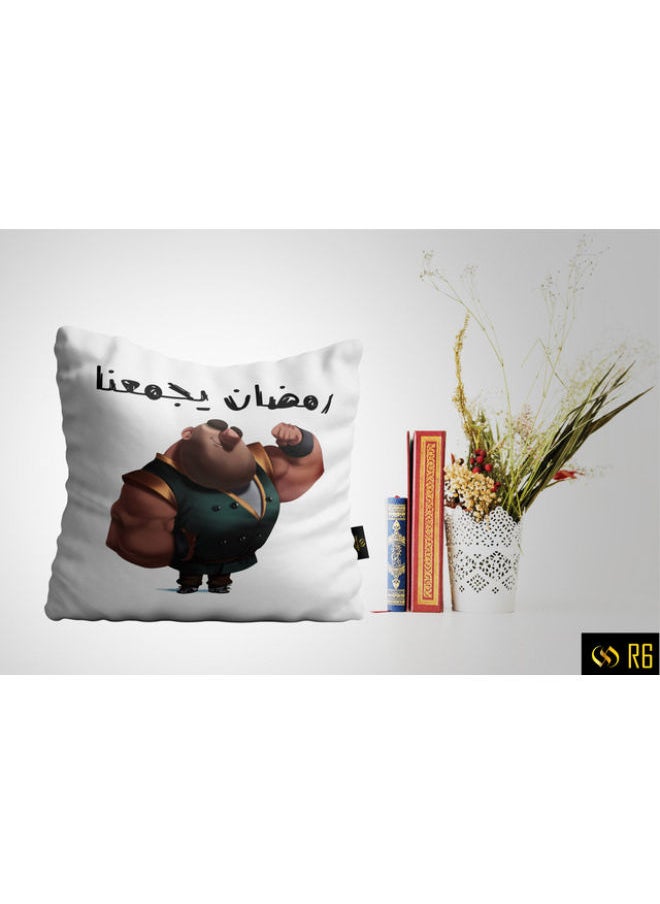 نجيب سليم كيس مخدة بتصميم رمضاني / غطاء وسادة رمضان 45x45 cm R6 