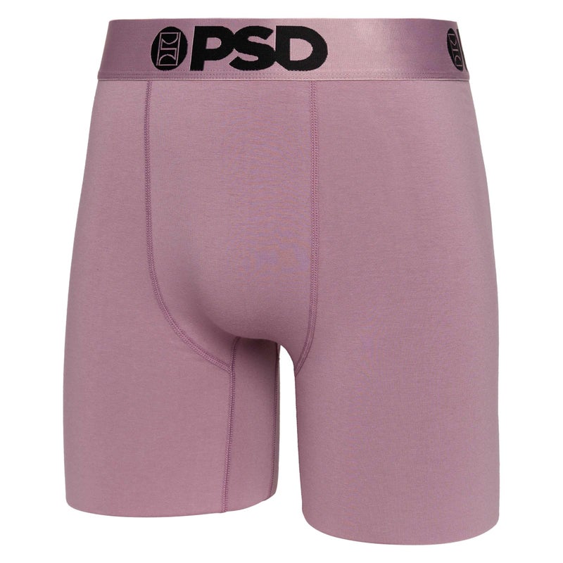 PSD Underwear Men's Essentials Solid Cotton Boxer Brief 3 Pack, Multi, M - Image 4