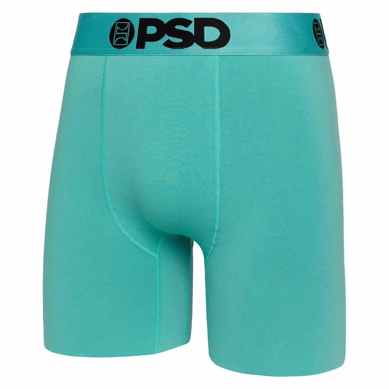 PSD Underwear Men's Essentials Solid Cotton Boxer Brief 3 Pack, Multi, M - Image 2