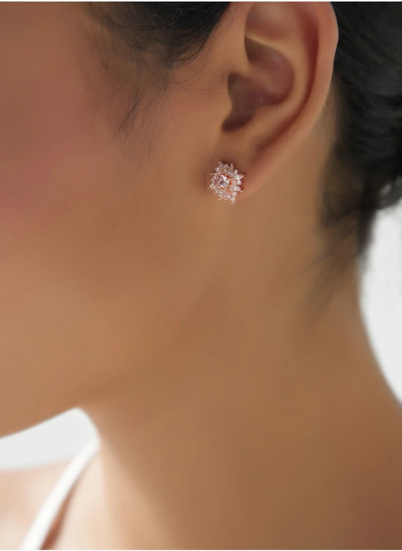 ايلا ليمتد اديشن Cz Floral Earrings