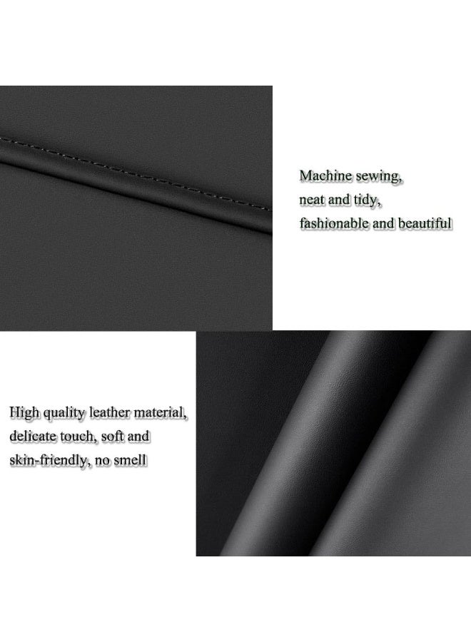 XITER 2Pcs Leather Car Seat Back Protectors Kids Kick Mats Waterproof Backseat Covers for Nissan Kicks 2018-2024 Interior Accessories (Black) - Image 5