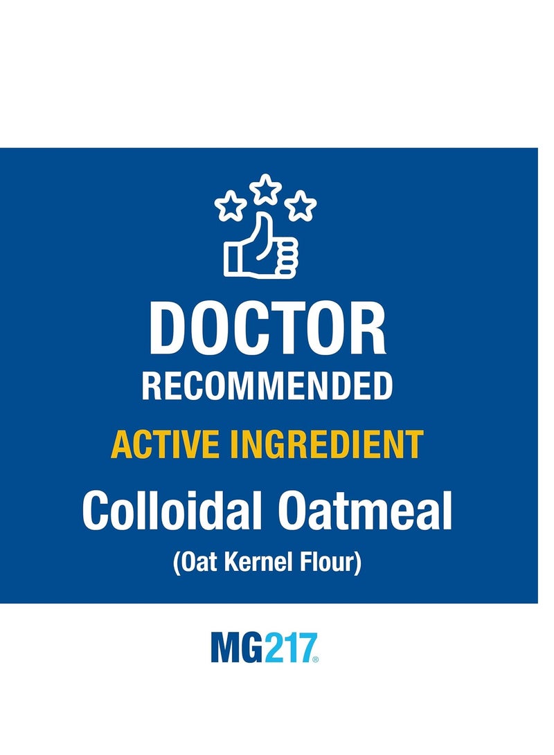 MG217 كريم الجسم MG217 للإكزيما مع 2% دقيق الشوفان الغروي، تخفيف مهدئ للبشرة الجافة والحكة والمتهيجة، مرطب خالي من القسوة والستيرويدات والعطور، 6 أونصة - Image 2