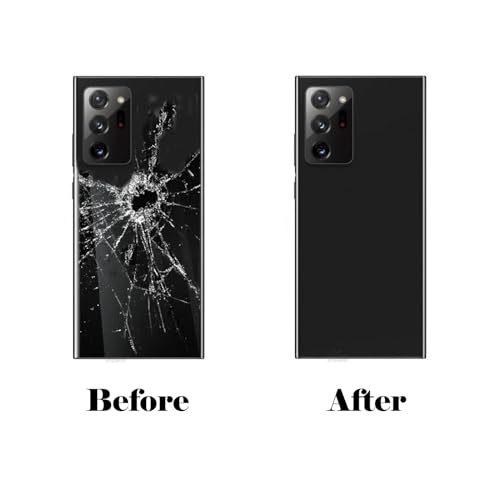 CaoXiong Galaxy Note 20 Ultra Back Glass Cover Housing Door Replacement for Samsung Galaxy Note 20 Ultra 5G + Tools (Mystic Black) - Image 5
