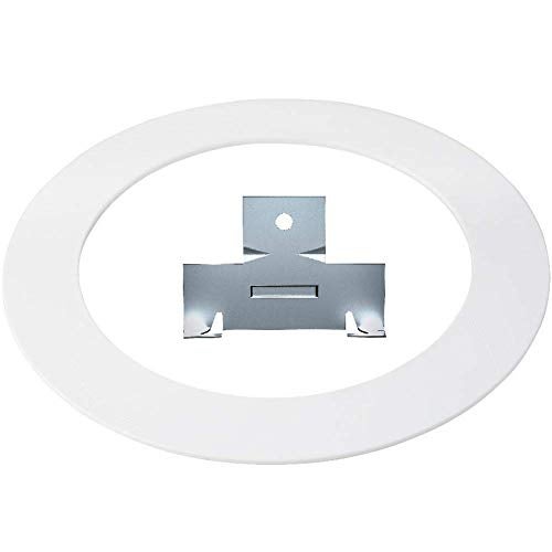 harrrrd 10 Pack White Plastic Trim Ring 8.6 Inch Diameter and 10 Pairs of Retrofit Recessed Downlight Housing C Clips Combo - Image 2