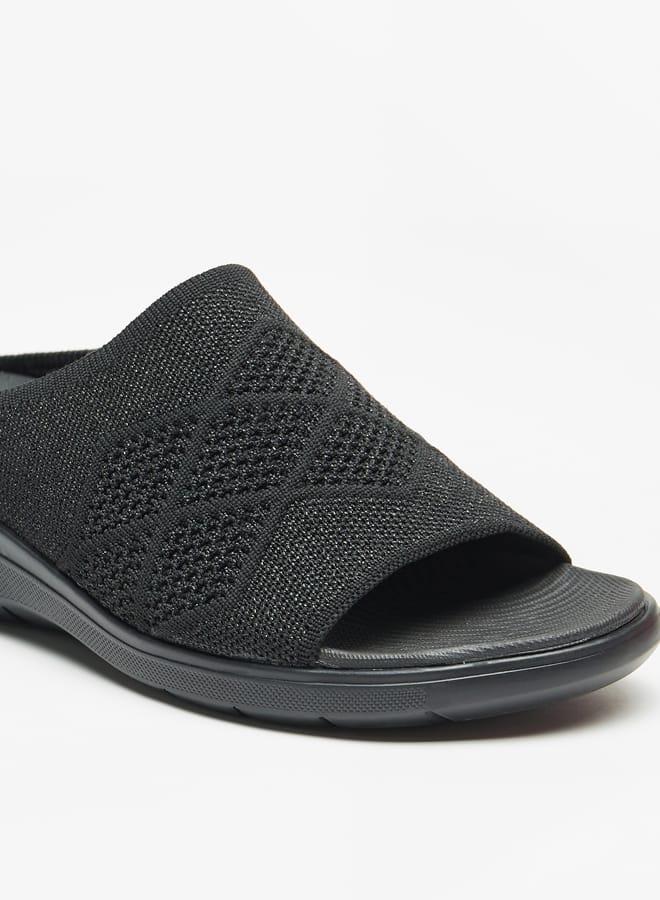 Flora Bella By Shoexpress Women Textured Slide Sandals Ramadan Collection - Image 5