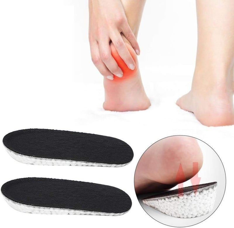 كلاراكو نعال داخلية لزيادة الطول، زوج واحد من النعال الداخلية لزيادة الطول مليئة بكرات إسفنجية من مادة TPU، نعال داخلية مصممة لامتصاص الصدمات، مناسبة للرجال والنساء (1.5 سم B) - Image 2