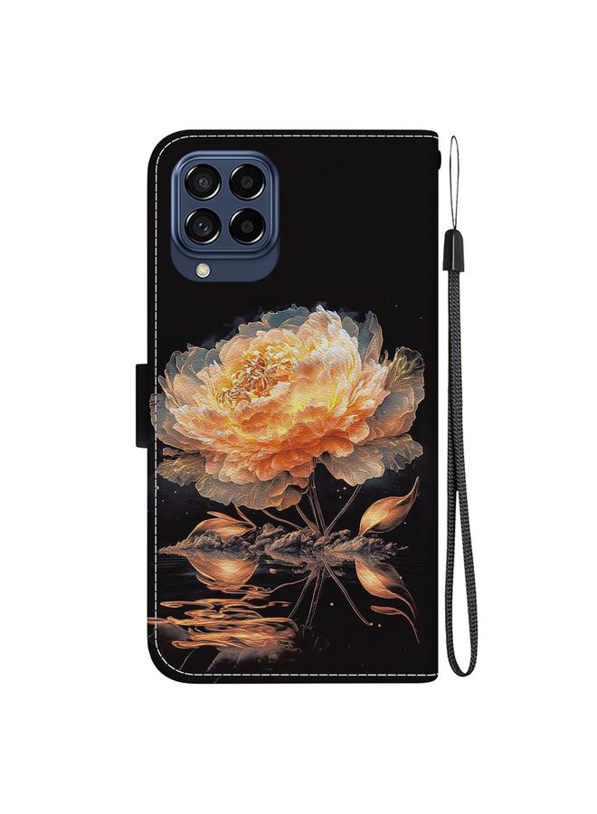 S-TOP Case For Samsung Galaxy M33 5G Crystal Texture Colored Drawing Leather Phone Case - Image 3