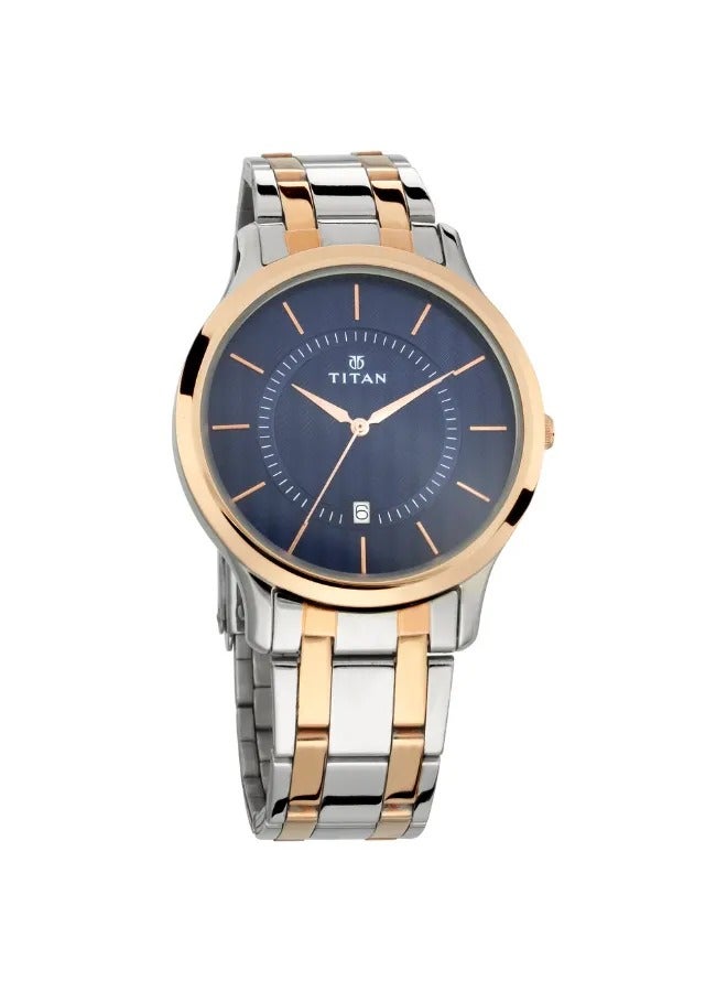 TITAN Men's Analog Round Shape Stainless Steel Wrist Watch - 1825KM01 - 47.3 Mm - Image 2